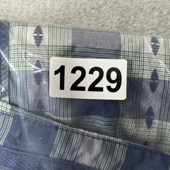 Mountain Khakis Shirt Men Medium Blue Green Plaid Rodeo Shirt Pearl Snap Western - Picture 10 of 10